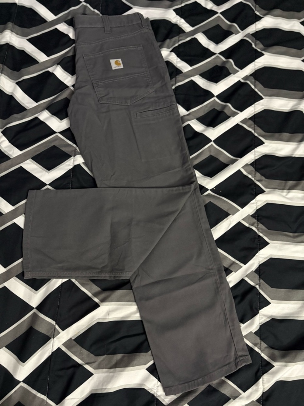 Carhartt Men's Charcoal Gray Cargo Work Pants